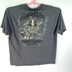 Eagle Rider Motorcycles T Shirt Mens Size XXL Gray Graphic Tee